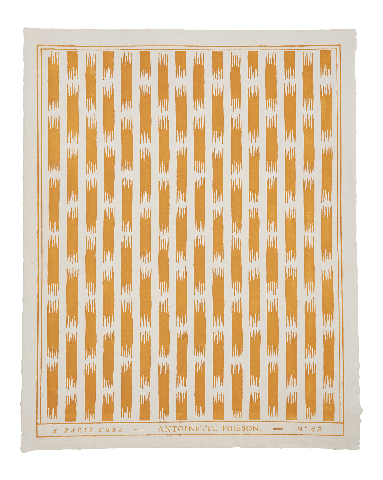 Domino paper "Petit ikat rayure"