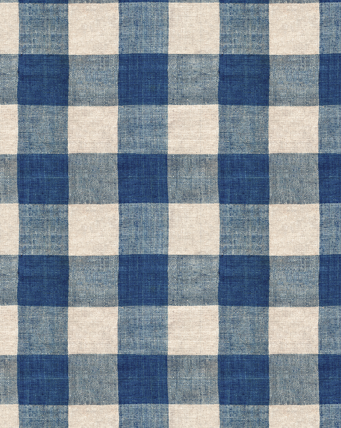 Papier peint "Carreaux indigo"