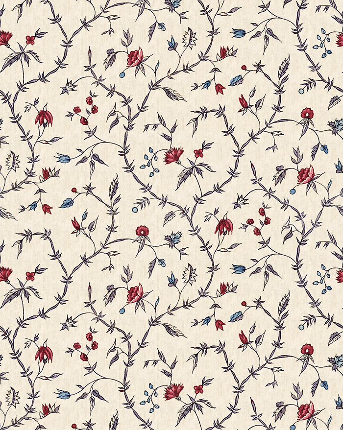 Papier peint "Jardin d'œillets"