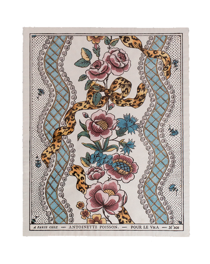 Papier dominoté "Marie-Antoinette"