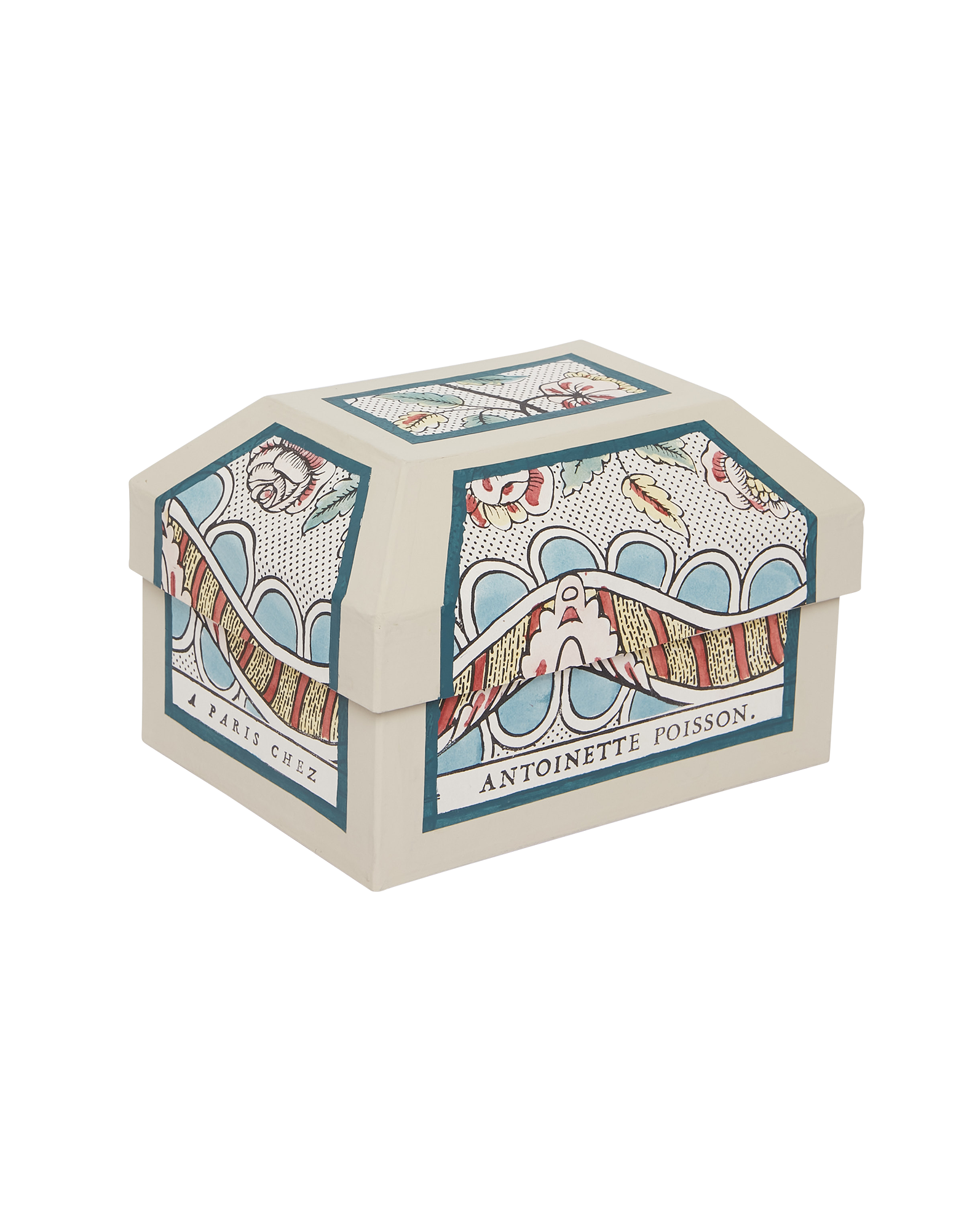 Petite boîte coffre "Guirlandes & Festons"