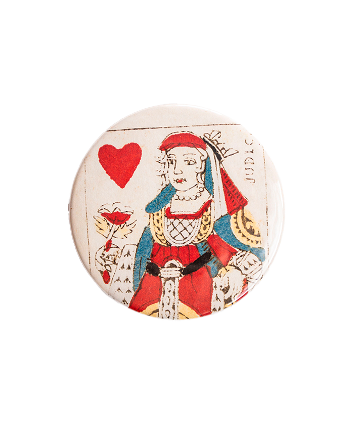 Pocket mirror "Dame de cœur"