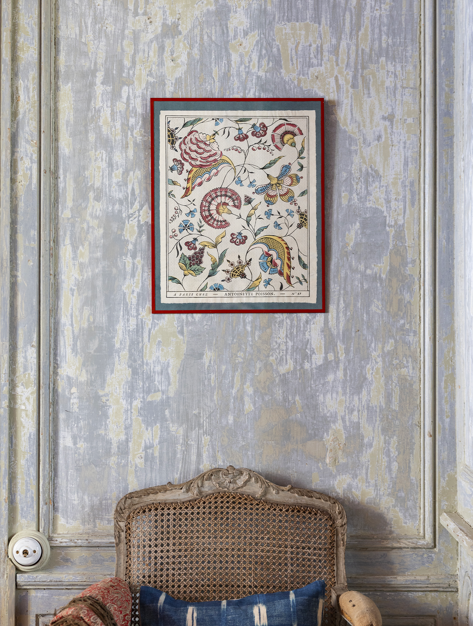 Framed domino paper "Jaipur"