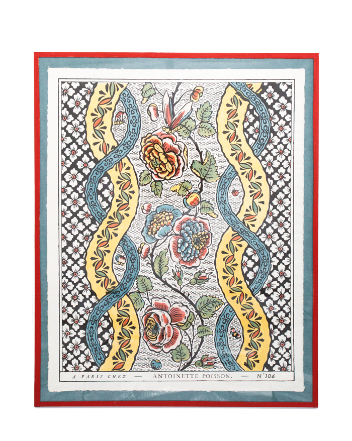 Framed domino paper "Coccinelle"