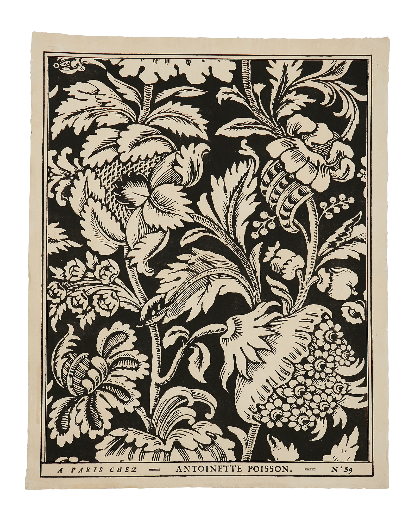 Domino paper "Grands pavots"