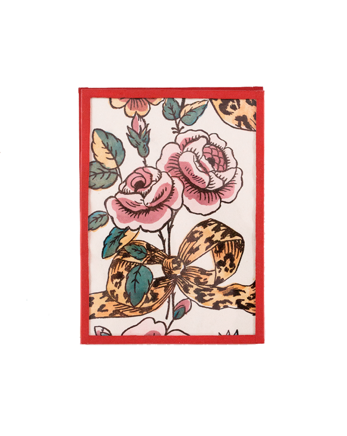 Framed domino paper "Marie-Antoinette bows"