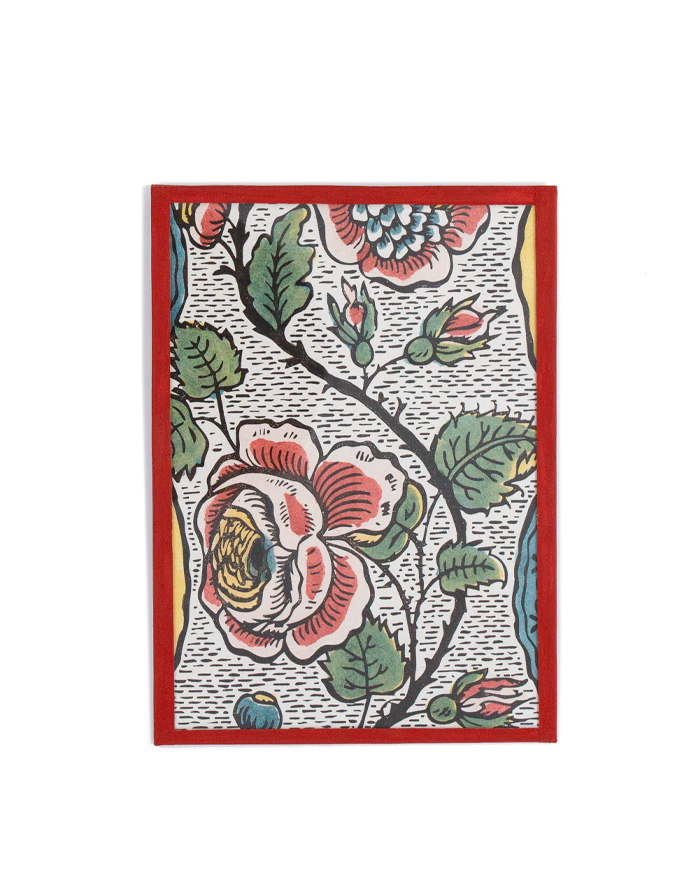 Framed domino paper "Coccinelle - Rose"