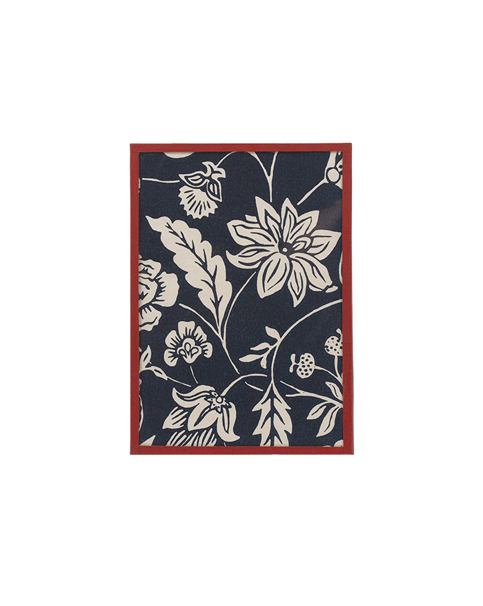 Framed domino paper "Indienne"
