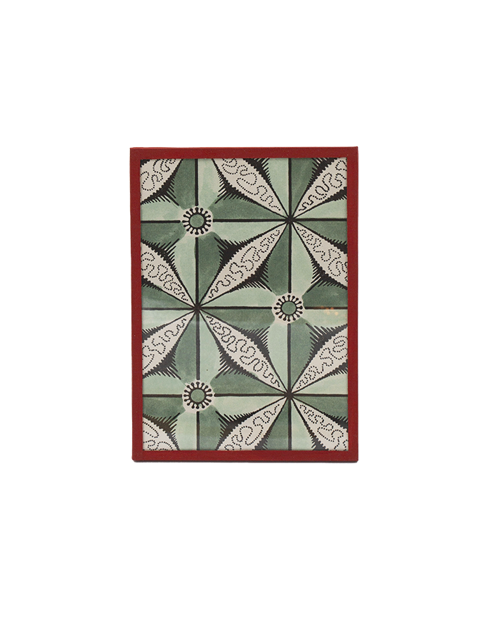 Framed domino paper "Mézières"