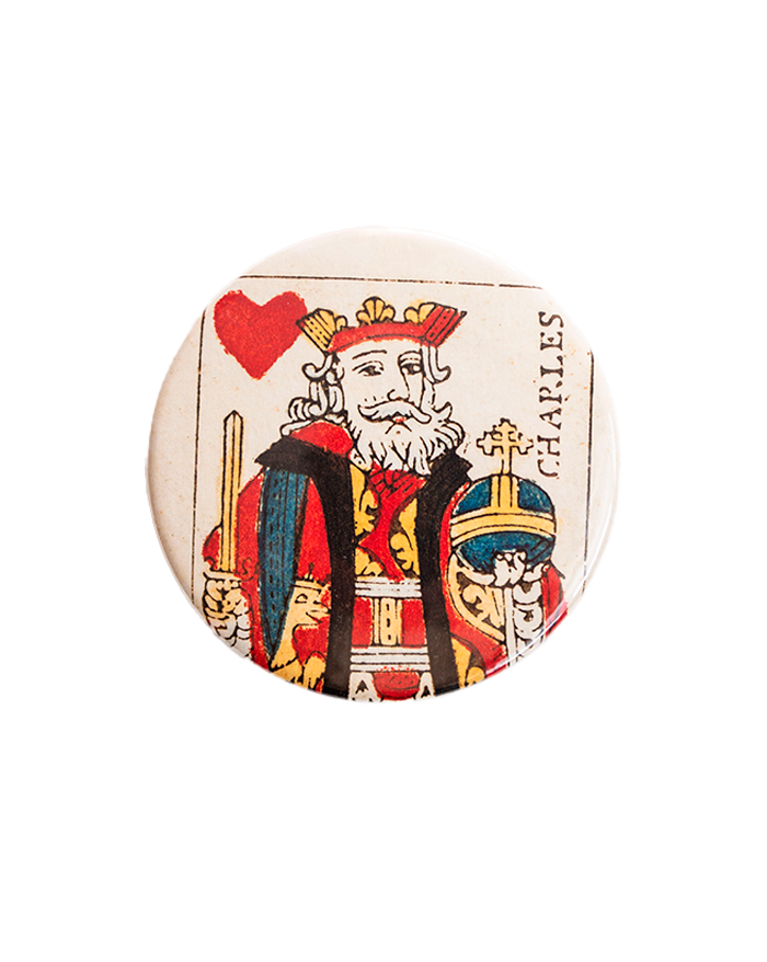 Pocket mirror "Roi de cœur"