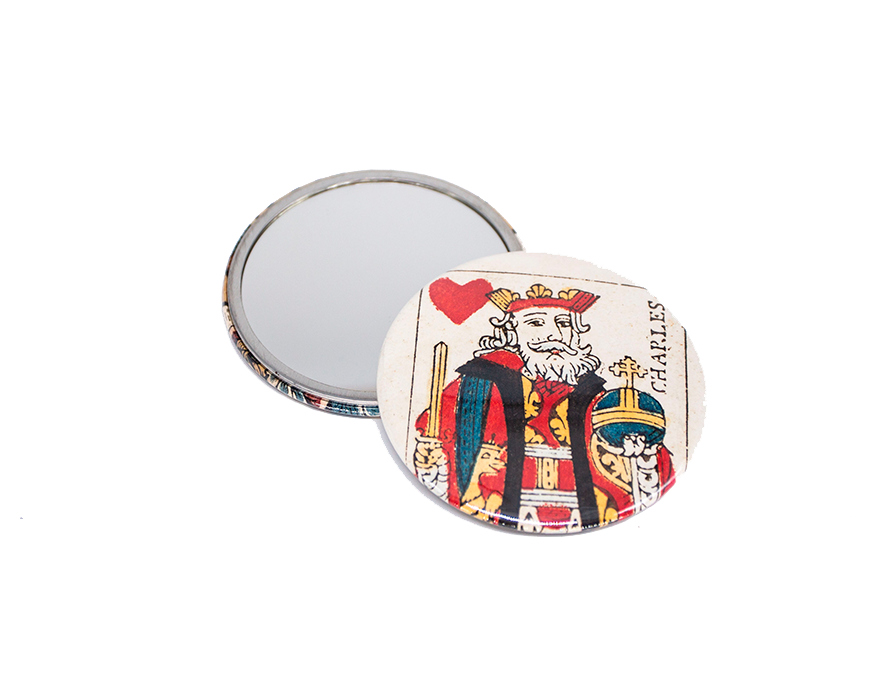 Pocket mirror "Roi de cœur"