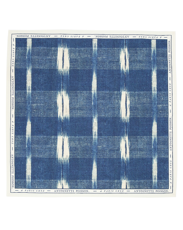 Serviette Flammé indigo