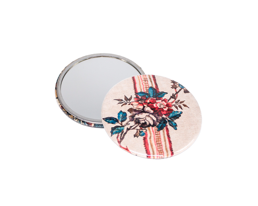 Pocket mirror "Rayures provençales"