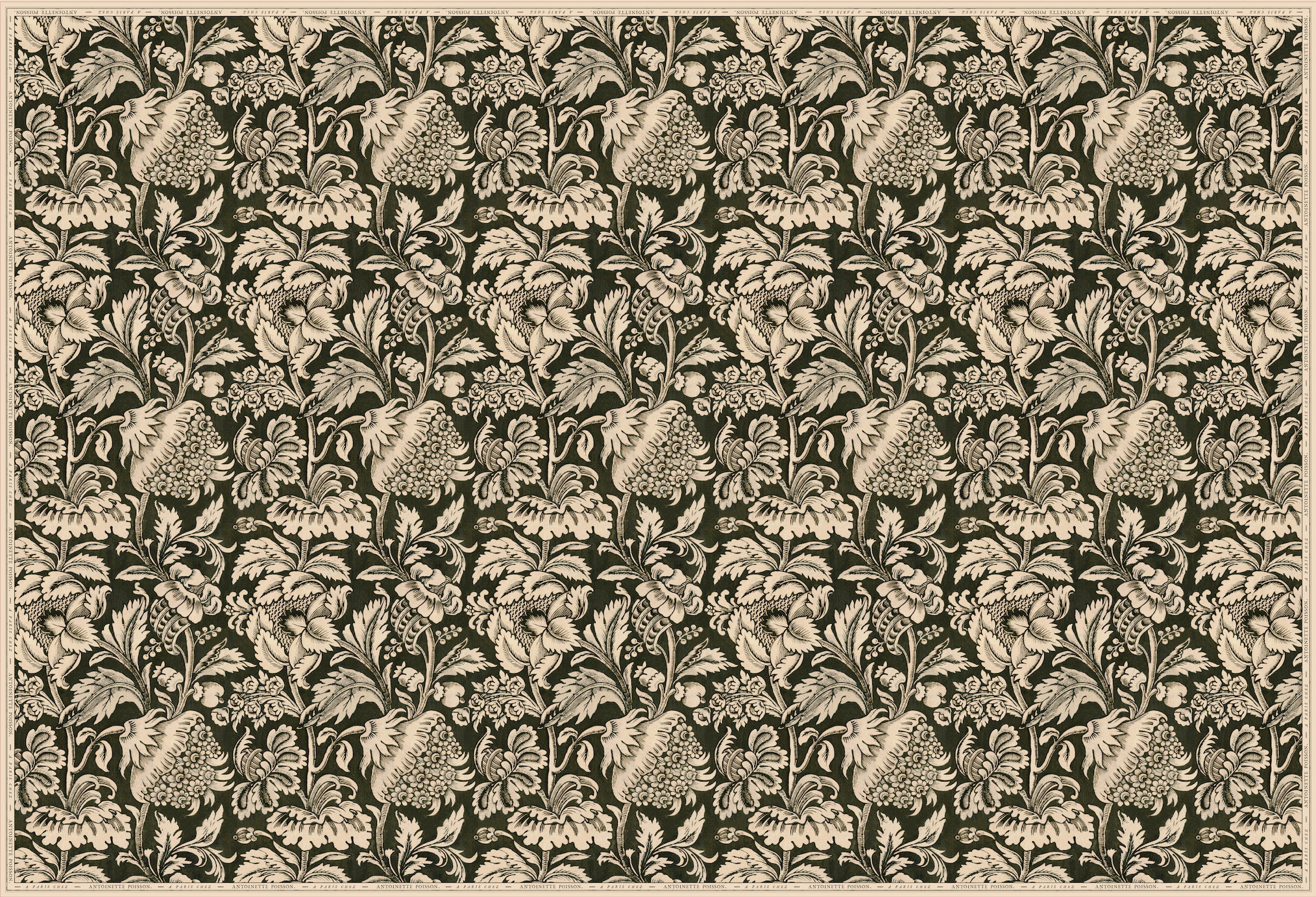 Rectangle tablecloth "Grands pavots"