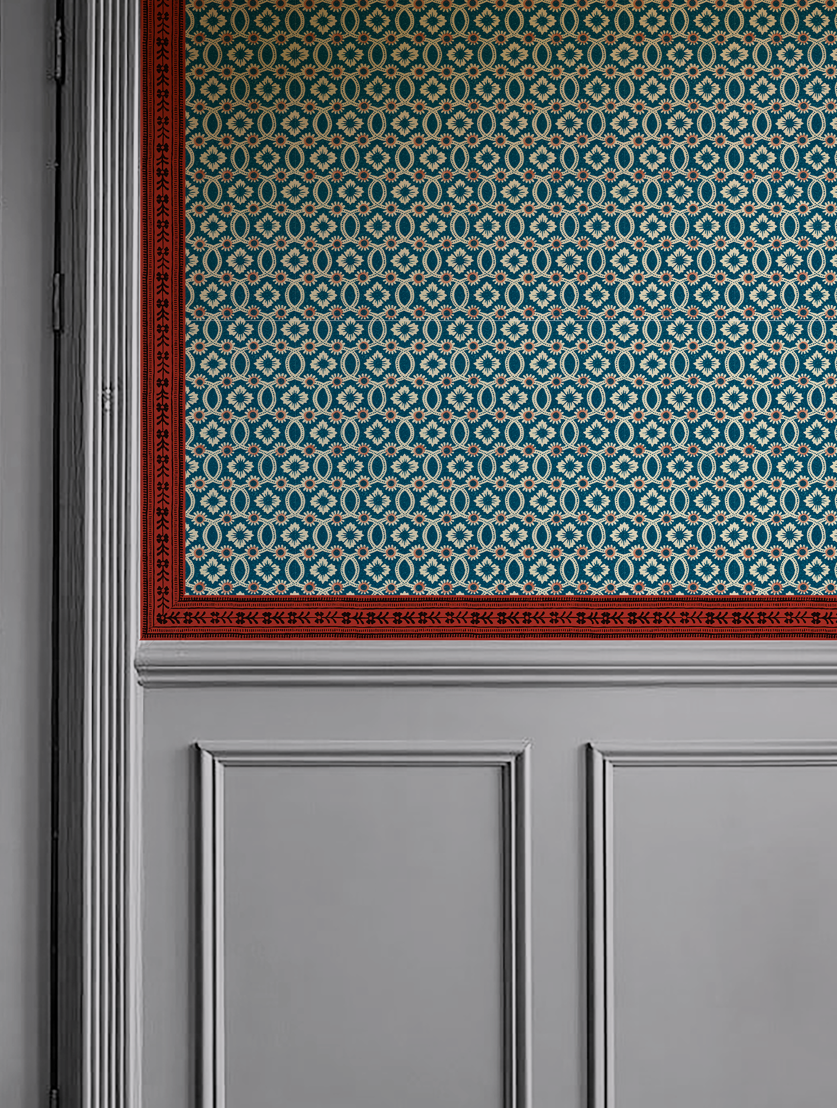 "Guirlande de fleurs" Border