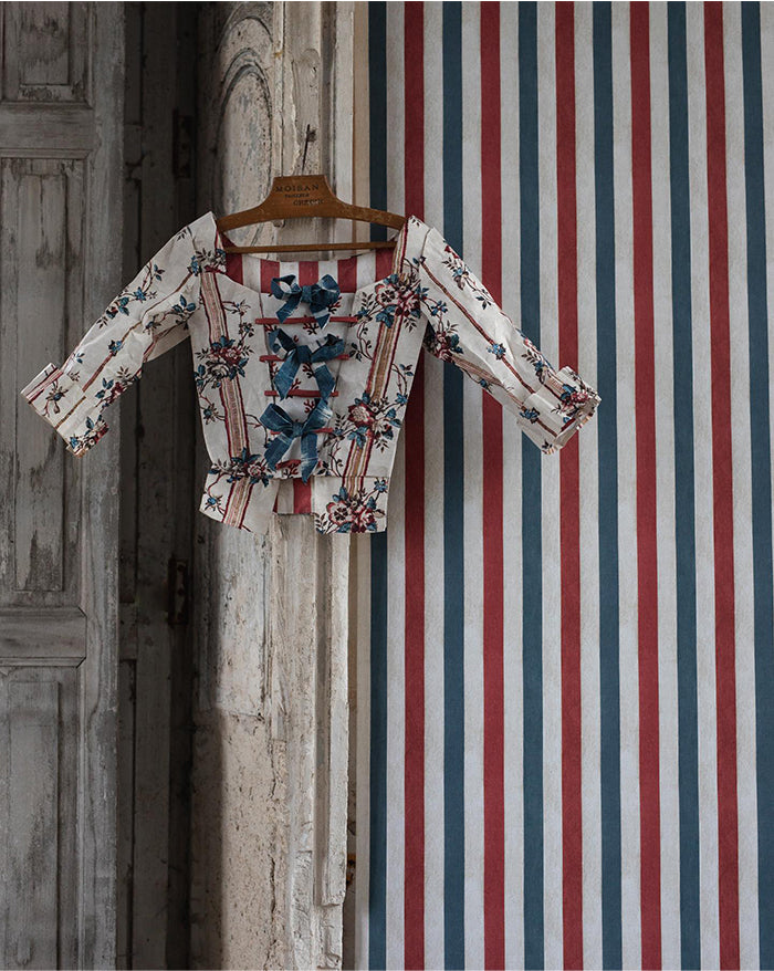 Papier peint "Rayures tricolores"