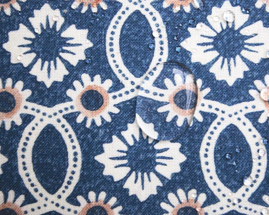 Nappe rectangulaire "Fleurs & entrelacs"