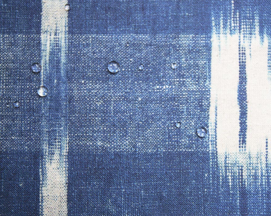 Serviette Flammé indigo