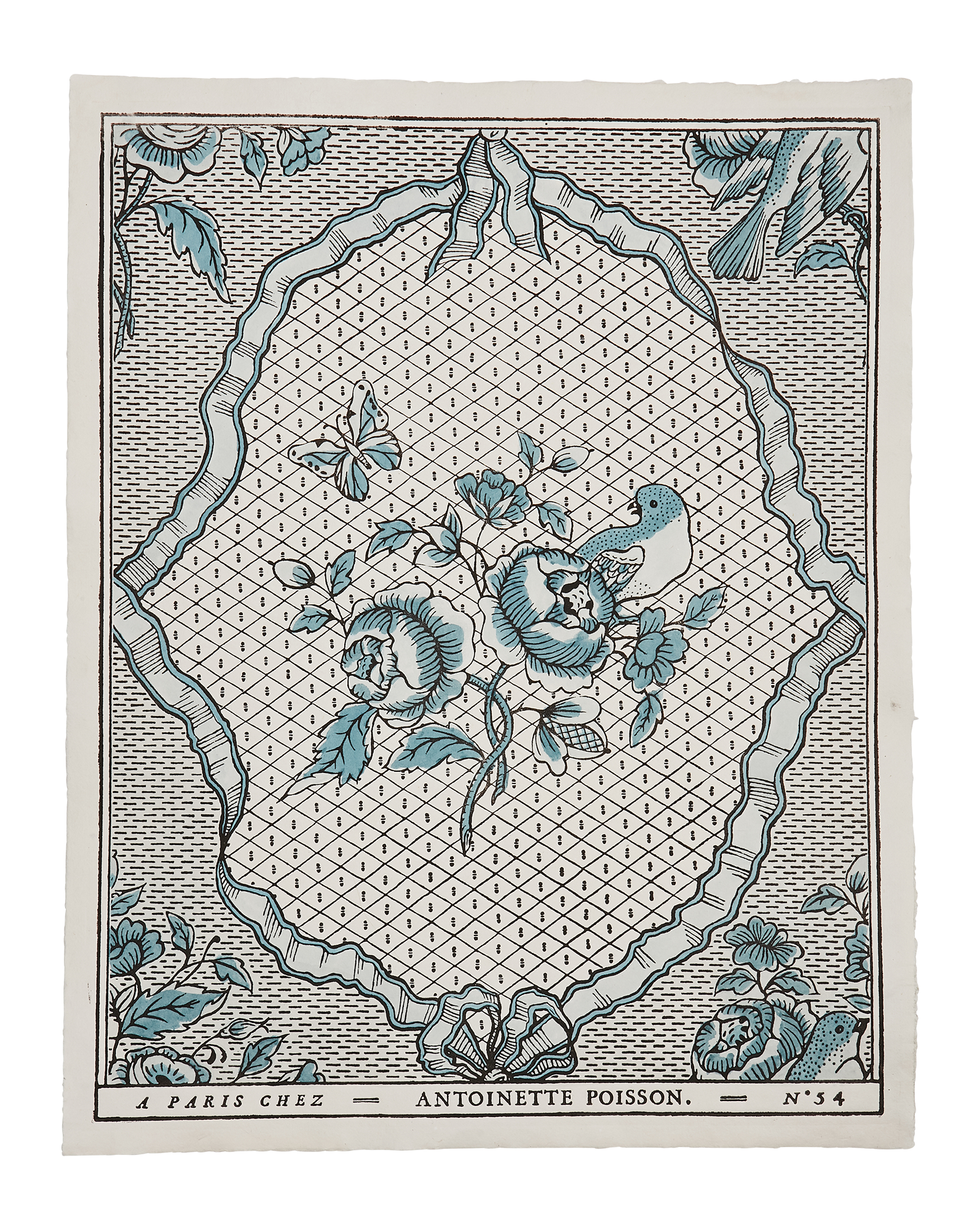 Domino paper "Rubans & Oiseaux"