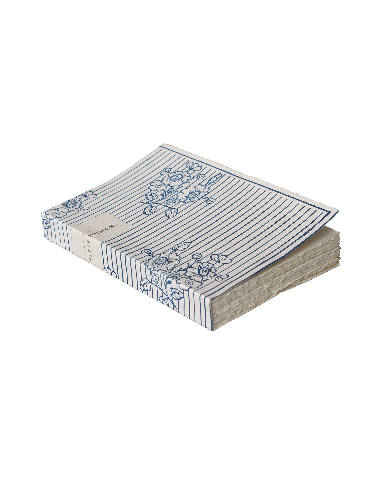 Hand sewn notebook "Boutonnière"